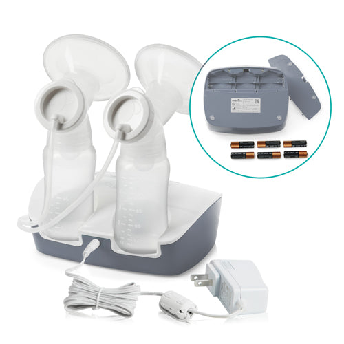 Evenflo Deluxe Advanced Double Electric Breast Pump - 32 Settings, Closed System with Bags & Bottles