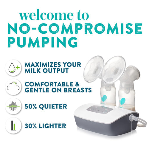 Evenflo Deluxe Advanced Double Electric Breast Pump - 32 Settings, Closed System with Bags & Bottles