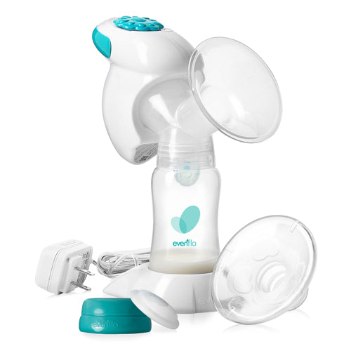 Evenflo Advanced Single Electric Breast Pump - Closed System, Multiple Flange Sizes