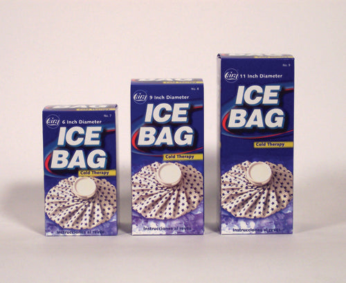 English Ice Bag 6 (Boxed) Small - Latex Ice Pack for Injuries & Pain Relief