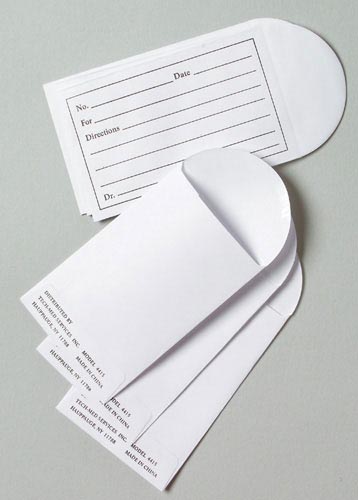 Printed Pill Envelopes - Box of 1000, Heavyweight, Moisture Seal