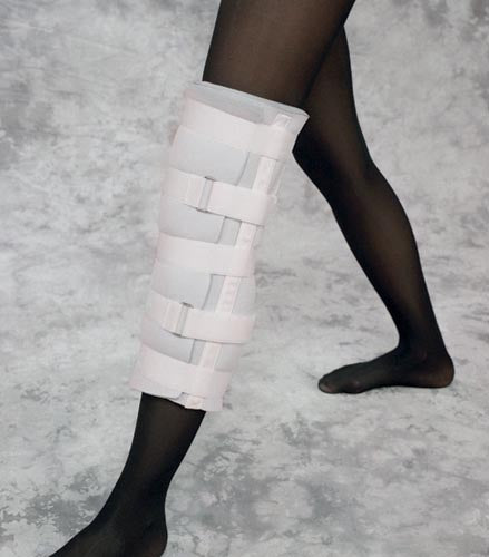 Universal Knee Immobilizer 24" - Adjustable Post-Op Knee Brace with Movable Stays