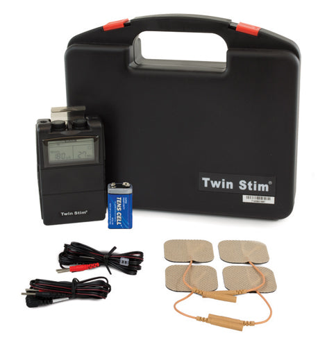 Twin Stim TENS EMS Unit - Muscle Stimulator for Pain Relief & Rehabilitation