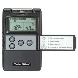 Twin Stim TENS EMS Unit - Muscle Stimulator for Pain Relief & Rehabilitation