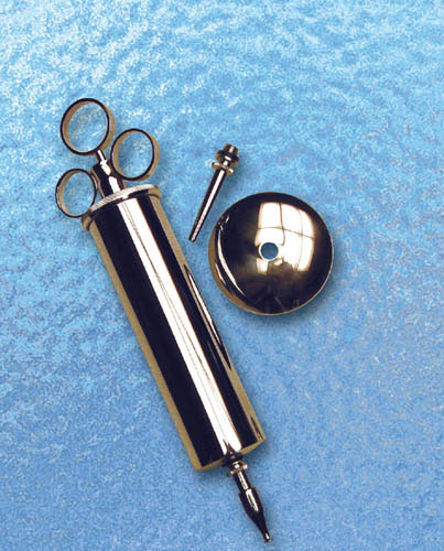 3 Oz. Metal Ear Syringe with 2 Tips - Physician's Ear Cleaning Tool