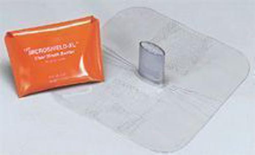 CPR Microshield Extra Large - Latex-Free Barrier Mask with One-Way Valve & Carrying Case