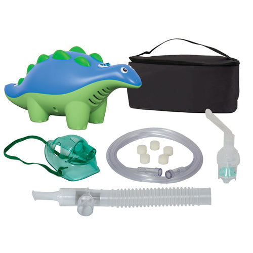 Roscoe Pediatric Dinosaur Nebulizer with TruNeb, Mask & Carry Bag