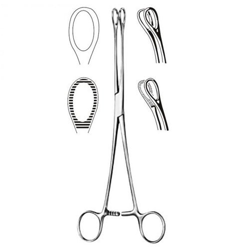 Foerster Sponge Forcep - 7" Serrated - Surgical Instrument