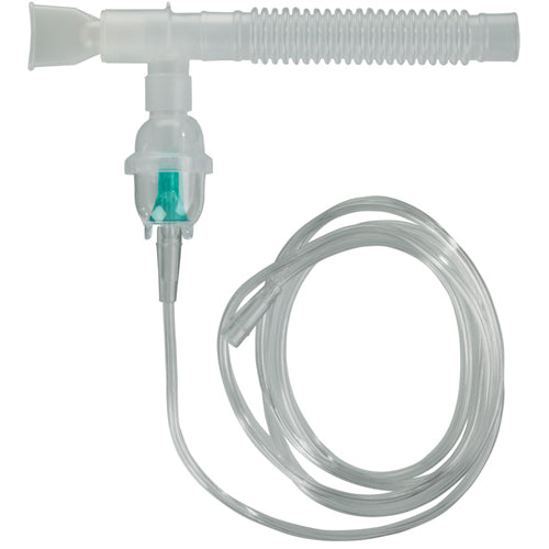 Nebulizer Kit with Anti-Spill T-Piece, 7' Tubing & Mouthpiece - Disposable, Latex-Free - Each