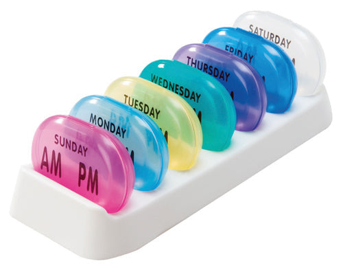 7-Day Pill Organizer with AM/PM Compartments - Pocket Med Pack