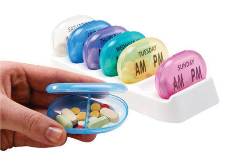 7-Day Pill Organizer with AM/PM Compartments - Pocket Med Pack