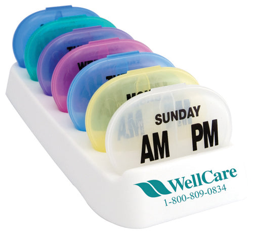 7-Day Pill Organizer with AM/PM Compartments - Pocket Med Pack