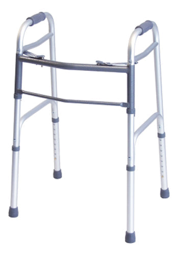Lumex Lightweight Folding Walker with Dual Release - 300 lb Capacity