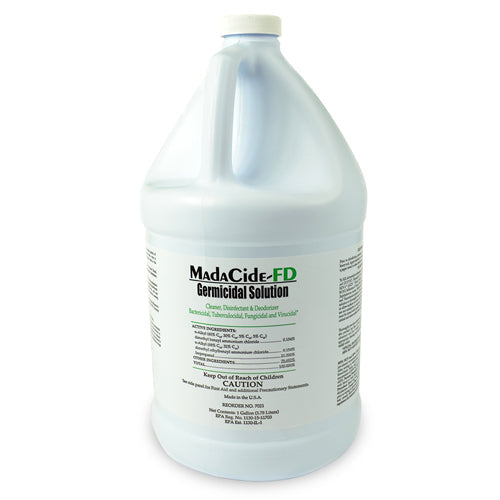 MadaCide FD Disinfectant Gallon, 128 oz, Hospital-Grade Hard Surface Cleaner