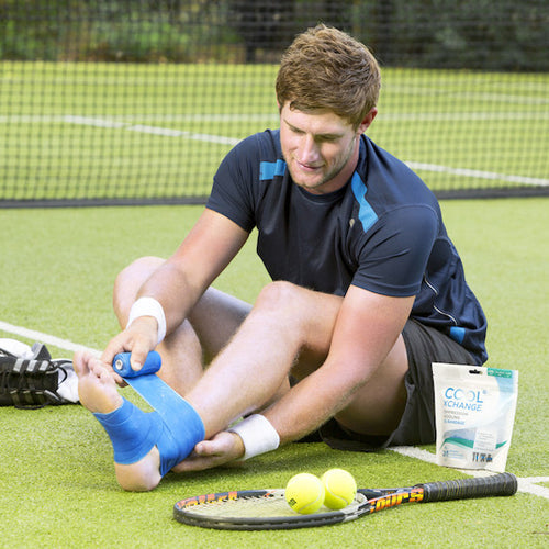 Thermoskin CoolXChange Compression Cooling Gel Bandage - Regular Size for Ankle, Foot, Wrist, Elbow & Fingers