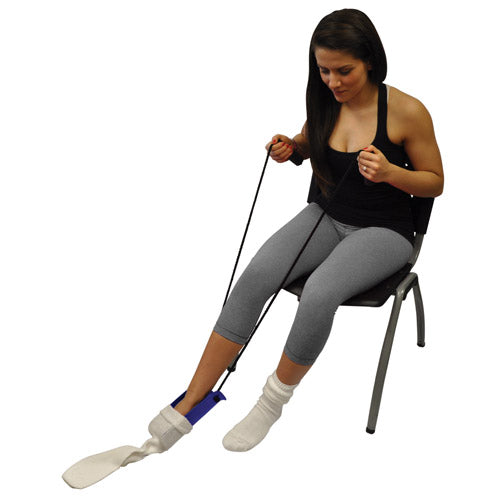 Sock Aid with Foam Handles - Dressing Aid for Limited Mobility