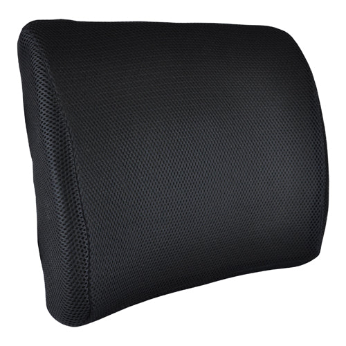 Blue Jay Memory Foam Lumbar Support Cushion with Adjustable Straps for Back Pain Relief - Black