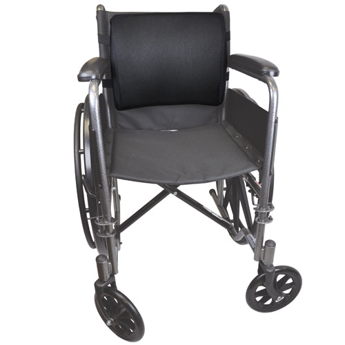 Blue Jay Memory Foam Lumbar Support Cushion with Adjustable Straps for Back Pain Relief - Black