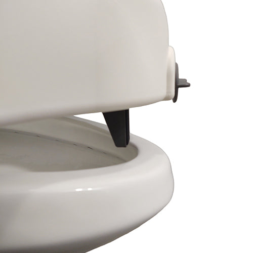 Blue Jay 5 Inch Raised Toilet Seat with Padded Arms and Secure Lock - Standard & Elongated Toilets