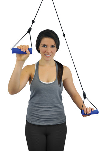 Overdoor Shoulder Pulley with Door Bracket - Shoulder Exercise for Rehab & Range of Motion, Blue Jay Brand