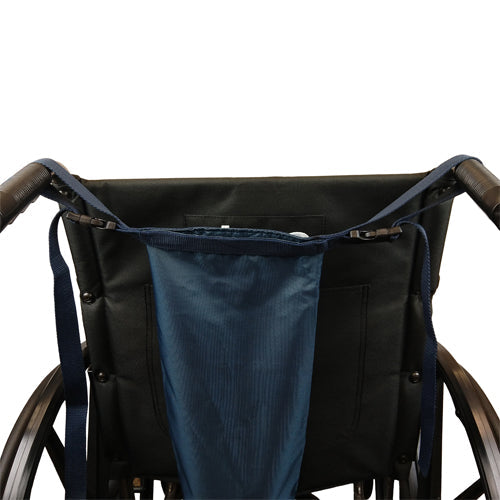 Blue Jay Wheelchair Oxygen Tank Bag - D & E Cylinder Holder - Waterproof Navy Nylon