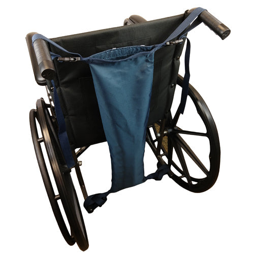 Blue Jay Wheelchair Oxygen Tank Bag - D & E Cylinder Holder - Waterproof Navy Nylon