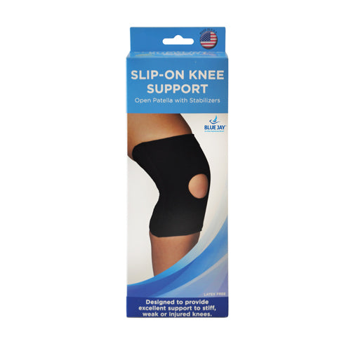 Blue Jay Knee Brace - Open Patella Stabilizing Support - Medium