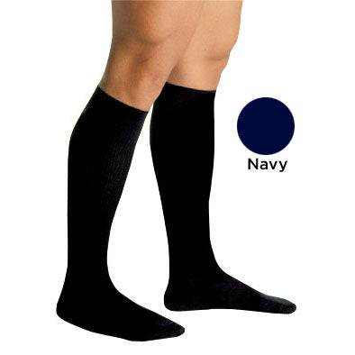 Men's 20-30 mmHg Compression Socks for Varicose Veins - Navy, Medium