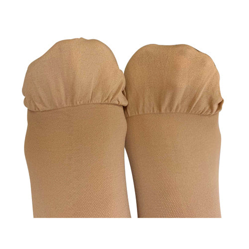 Firm Compression Stockings 20-30mmHg Below Knee Closed Toe - Small Beige