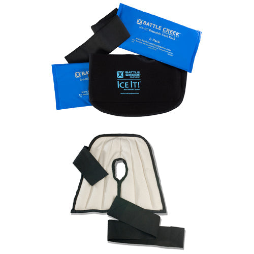 Shoulder Pain Relief Kit - Hot & Cold Therapy Wrap with Reusable Gel Packs