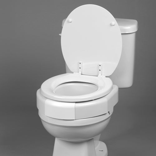 Elevated Toilet Seat with Secure Bolt - 600 lb Capacity - Bariatric Raised Toilet Riser