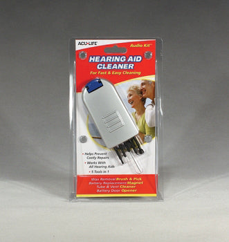 Audio-Kit Hearing Aid Cleaner - Daily Cleaning Tool Kit