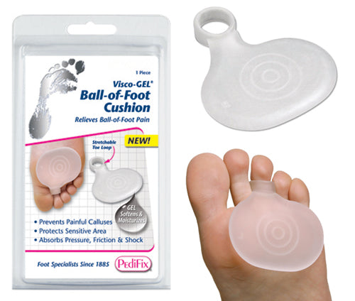 Right Foot Metatarsal Pad with Toe Loop - Small - Gel Cushion for Ball-of-Foot Pain Relief