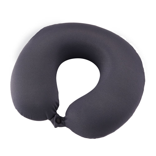 Charcoal Infused Memory Foam Travel Neck Pillow - Odor & Moisture Absorbent