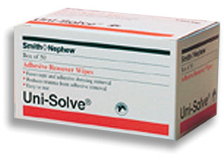 Uni-Solve Adhesive Remover Wipes - Gentle Skin-Friendly Formula Bx/50