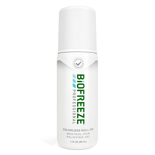 Biofreeze 3 oz Roll-On - Dye-Free Professional Strength Pain Relief