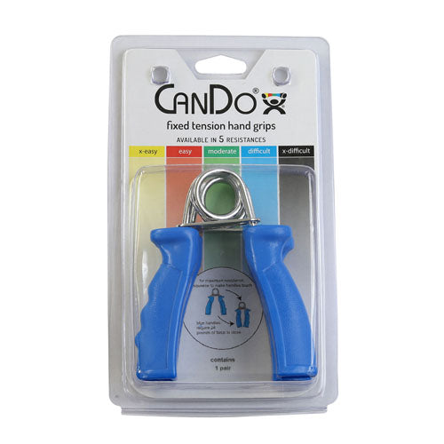 CanDo Hand Exercise Grips - Blue, Hard Resistance, 24 lbs (Pair) - Hand Strengthening & Rehabilitation
