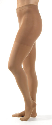 Jobst Relief 20-30 mmHg Waist High Compression Stockings, Beige, Large, Closed Toe