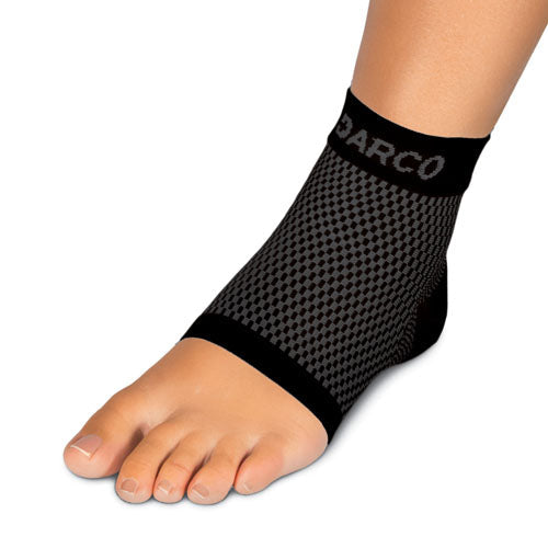Plantar Fasciitis Relief Sleeve - DARCO DCS - Large Black - Women 11+/Men 10-13 - Foot Pain & Circulation Support