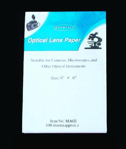 Microscope Lens Cleaning Paper Booklet - 50 Sheets Soft Optical Tissue 4x6