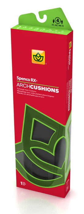 Spenco RX Arch Cushions Full Length - Women's 6-7, Men's 7-8 - Orthotic Inserts for Arch Support & Foot Pain Relief