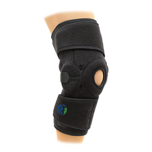 Gator Wrap Hinged Knee Brace - Universal Fit, Medial/Lateral Support for Sprains & Strains