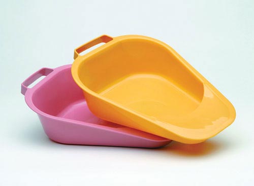 Disposable Fracture Bed Pan with Loop Handle - 12.5 x 9.25 in Retail Box