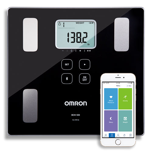 OMRON Body Composition Monitor and Scale with Bluetooth - Tracks Weight, Body Fat, Muscle & More