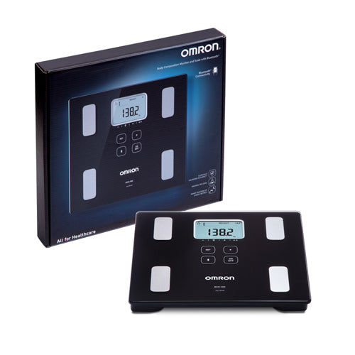 OMRON Body Composition Monitor and Scale with Bluetooth - Tracks Weight, Body Fat, Muscle & More