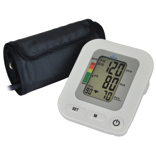 Automatic Blood Pressure Monitor with Extra Large Cuff, 4 AA Batteries, Wide Arm Fit
