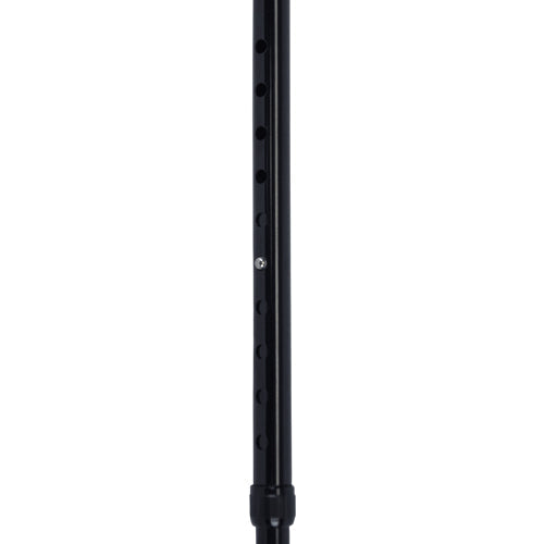 Soft Foam Offset Handle Cane - Blue Jay Black - Adjustable Aluminum Walking Cane with Wrist Strap