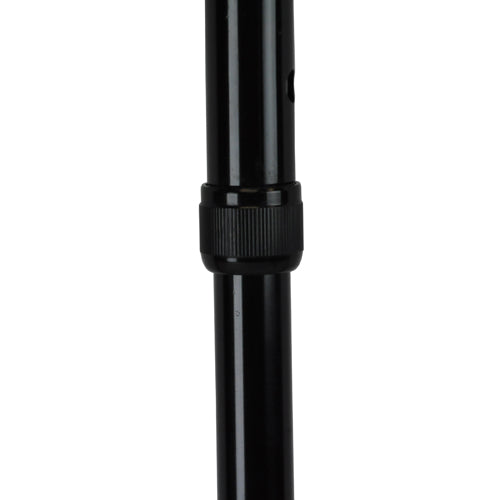 Soft Foam Offset Handle Cane - Blue Jay Black - Adjustable Aluminum Walking Cane with Wrist Strap