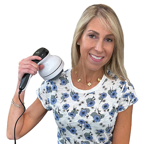 Blue Jay Handheld Corded Massager for Deep Muscle Relief - Includes 4 Massage Heads