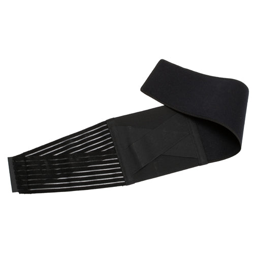 Blue Jay Back Support Brace with Flexible Stays, Adjustable Compression, Universal Fit, Black